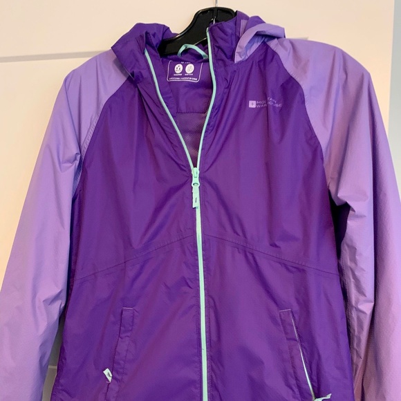Mountain Warehouse purple jacket girls / Kids Waterproof Jacket - Picture 4 of 6